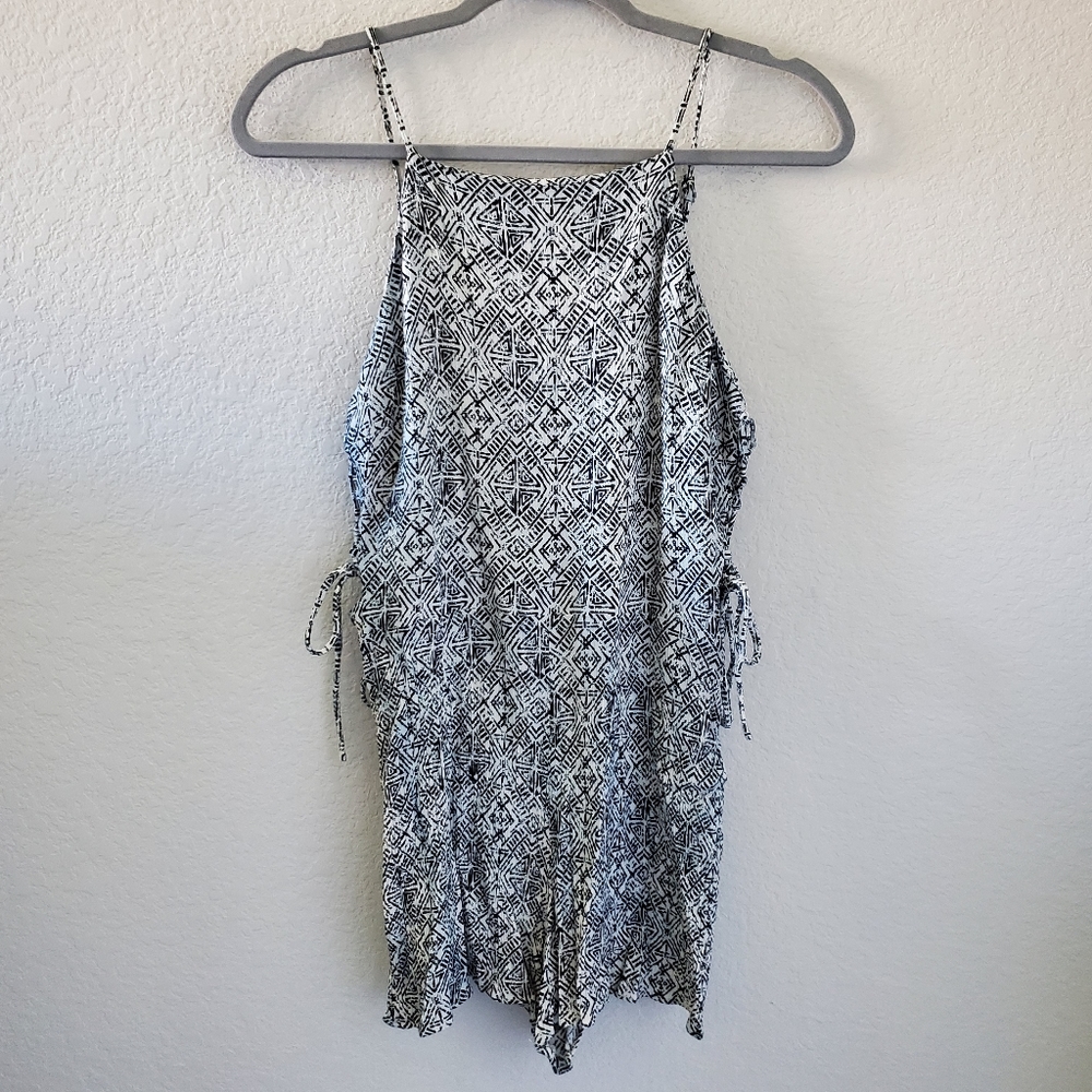 Sadie & Sage side lace up detail spaghetti strap romper